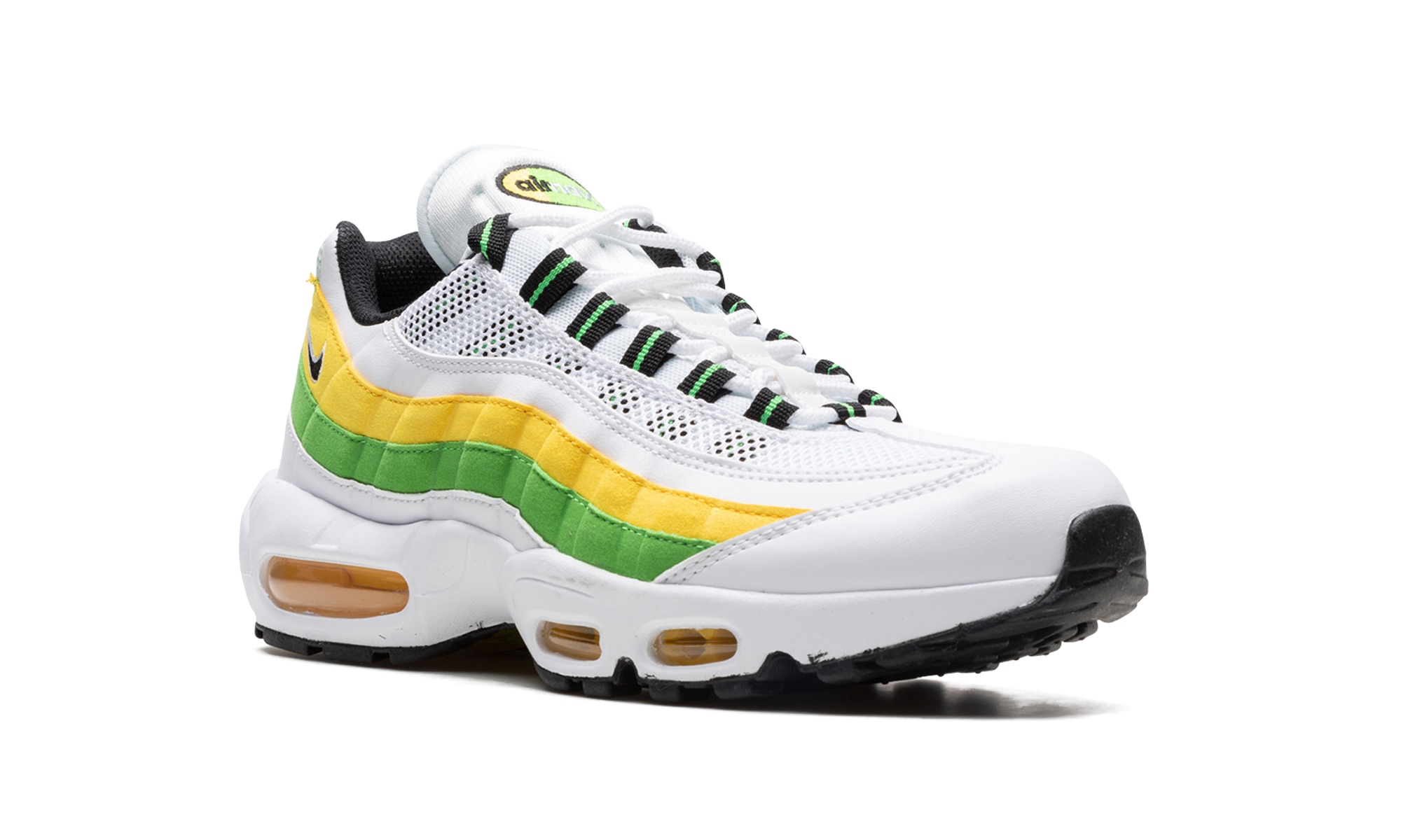 Nike Air Max 95 Essential White Green Apple Tour Yellow