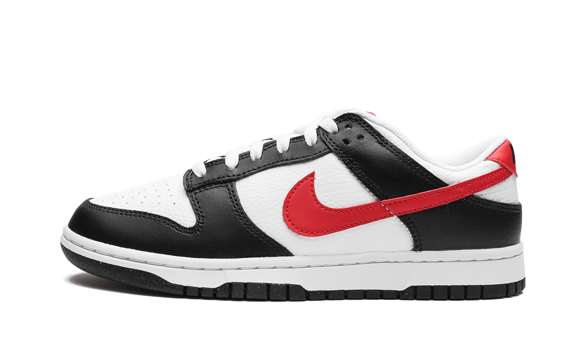 Nike Dunk Low Black White Red 1