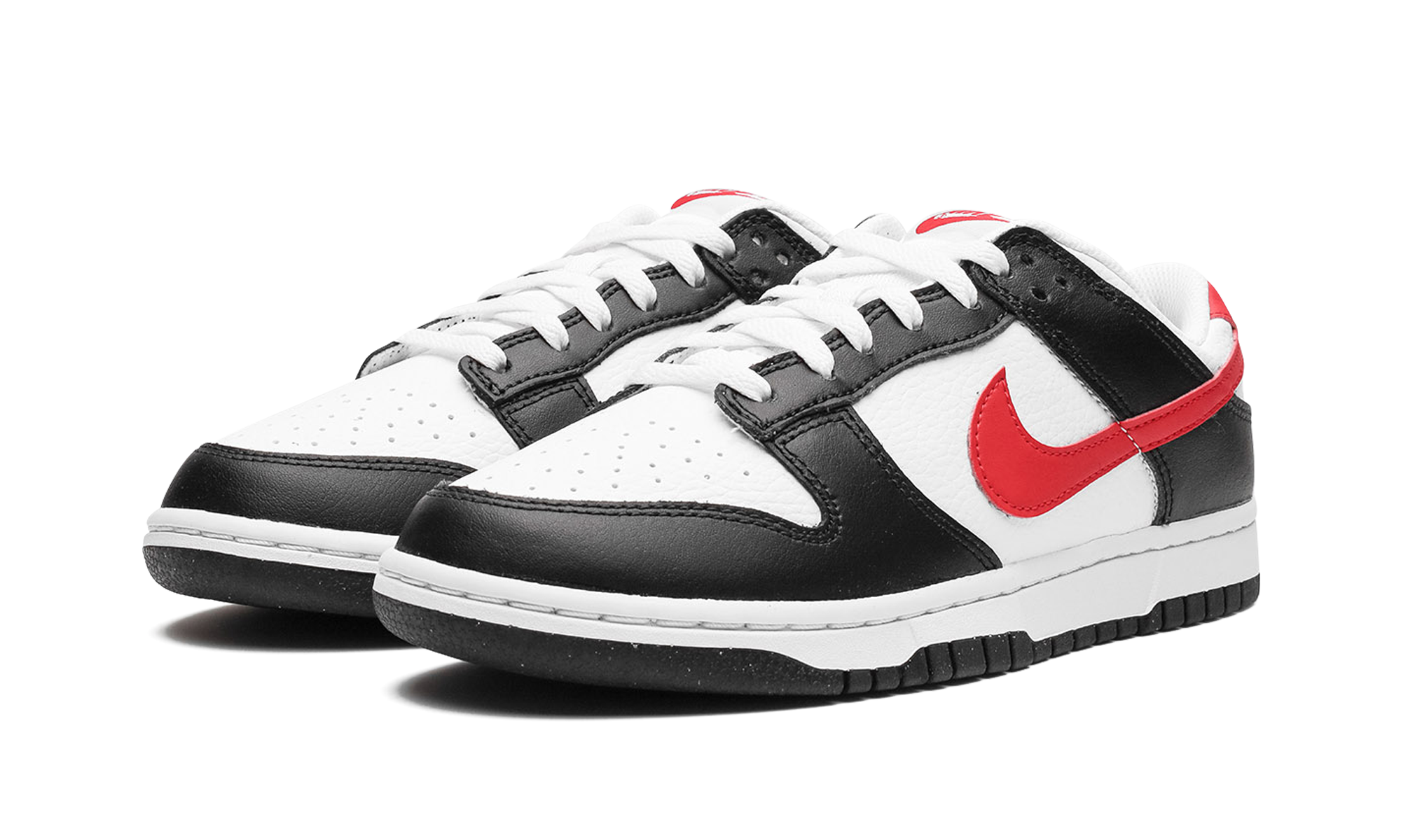 Nike Dunk Low Black White Red 3