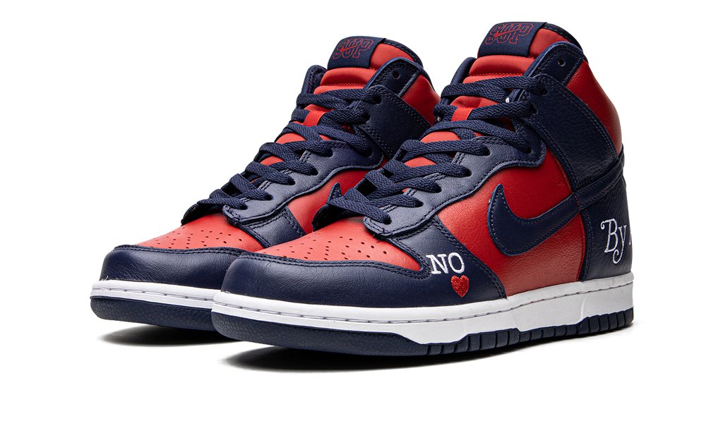 Nike SB Dunk High Supreme By Any Means Blue Red 3